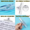 6 Pcs Plastics Music Book Clip,Music Sheet Clip Music Paper