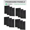 WallPeg PEGBOARD Panels Peg Board Plastic Pegboard Kit 24"x24" (12,