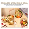 CALLARON Stainless Steel Bowls 34oz Serving Bowls Large Pasta Bowls