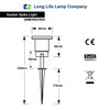 Long Life Lamp Company 3 x GU10 Outdoor Garden Spike