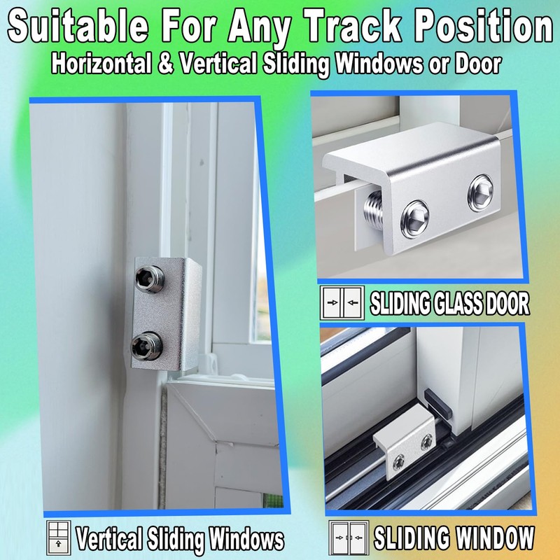 Window Locks,10 Sets Sliding Window Locks with Key, Window Locks