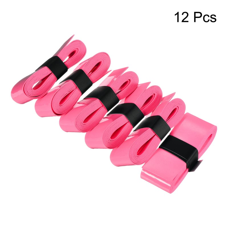 PATIKIL 43.3" Tennis Racket Grip Tape, 12 Pack PU Overgrip