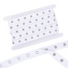 HOBBIESAY 4.5m Metal Snap Button Tape Ribbon White Sewing Snap