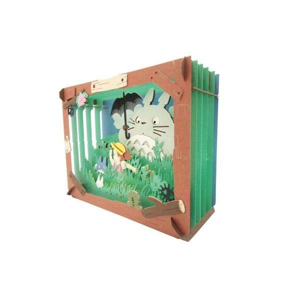 Ensky My Neighbor Totoro Totoro Strolls Through The Fields Paper Theater (PT-062) - Official Studio Ghibli Merchandise