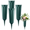 4Pcs Grave Vases with Spikes - Memorial Grave Flower Pots