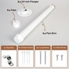 Pintuson 6 PCS Industrial Pipe Clothes Bar 12 Inch -