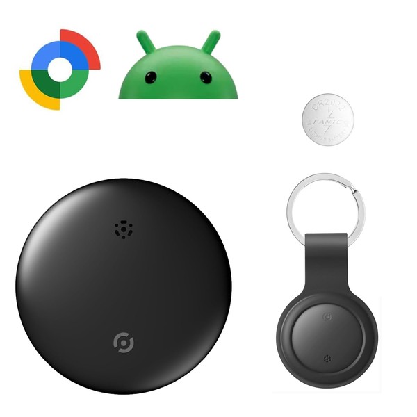 KERYOOLI Android エアタグ 紛失防止タグ 超薄型 Google の「デバイスを探す」に対応(Android端末のみ-9.0以上のシステム) 忘れ物防止 車両追跡/盗難対策/財布忘れ物防止 タグ