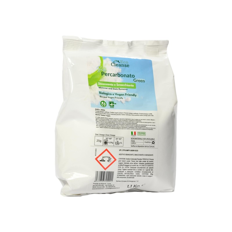 Ökologisches Bio-Percarbonat-Pulver mit bleichender und fleckenentfernender Wirkung, 1,1 kg