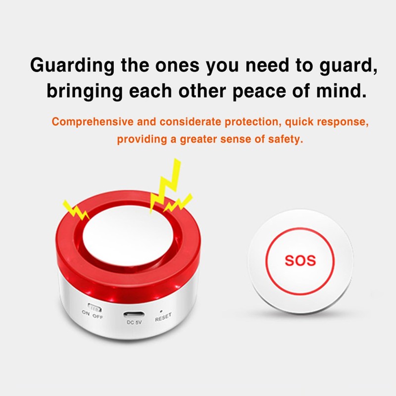 WiFi Caregiver Pager Call Button: Wireless Nurse Alert Call Bell,