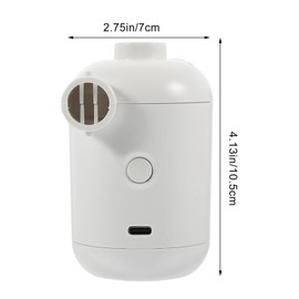 Totority 1 Set Electric Air Pump Compact Lightweight Electric Air Compressor for Quick Inflation Durable Design Pool Tents Outdoor Travel Use