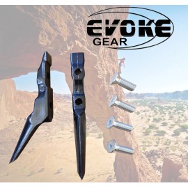 Evoke Gear Replacement Gaffs For Tree Climbing Spikes Set With Screws  Evoke Gear