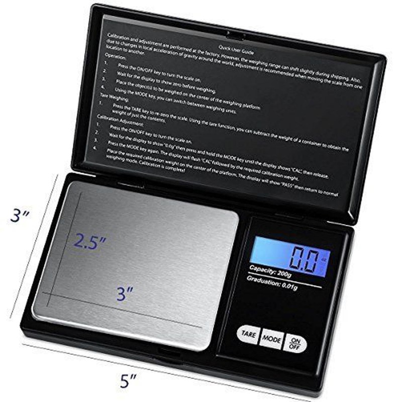 Mini Scale LCD Display Small Jewellery Coins Kitchen Baking Precision