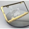 MotorVehicleParts Chevy 4 Holes Powder Coated Gold Stainless Steel License