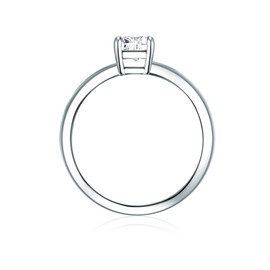 Trilani Women's Ring 925 Sterling Silver with Brilliant Cut Zirconia, Silver