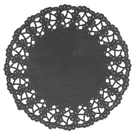 Garcia de Pou 250 Unit Round Doilies 14 cm Paper Black 14 x 30 x 30 cm