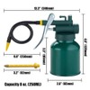 2 Sets Green Metal Oil Can with 3 Spouts-9 in.
