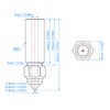 3Pcs 3D Printer Extruder Nozzle 1.75mm M6 High Speed Hotend