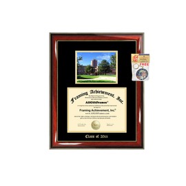 Diploma Frame Big Oakland University Graduation Gift Case Embossed Picture Frames Engraving Degree Graduate Bachelor Masters MBA PHD Doctorate School