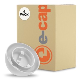 E-CAP321 PVC Vent Cap for Furnace Flue Pipe | Hemispherical GELOY CR7520 Resin Cover | Keep Small Animals Out of Exterior Vent Outlets | Exhaust Vent Cap Fits PVC Flue Pipes 1.5",2",&3"| Pack of 6