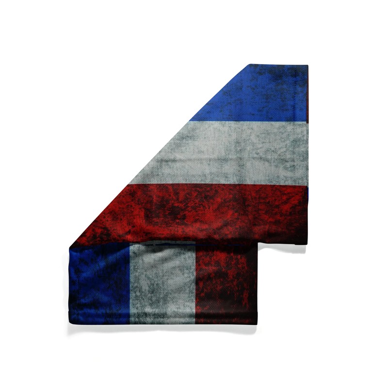 Tigoli Multifunctional Neck Gaiter with Distressed French Flag Design –