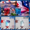 Chengu 100 Pcs 4th of July Cocktail Drink Umbrella Picks