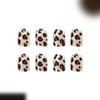 Aurora Leopard Glitter Stick On False Nails