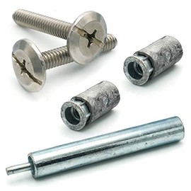Hurricane Hardware Stainless Steel Phillips Combo Drive Stainless Steel Sidewalk Bolt Kit with Masonry Anchors & Set Tool - 49 Pieces