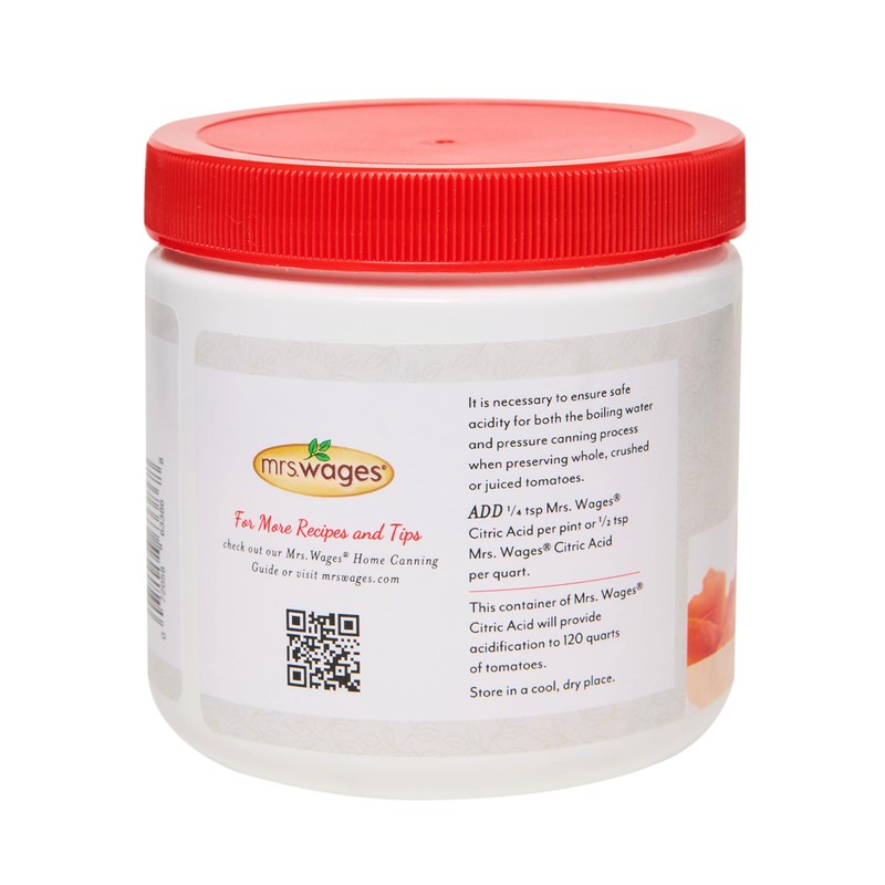Mrs. Wages Citric Acid, Easy-To-Use, Preserves Taste & Freshness, Safe
