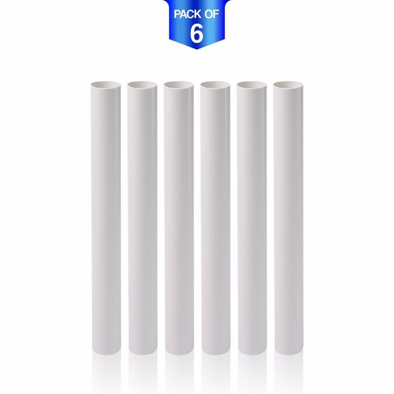 Radiator Pipe Covers 20cm Long Snap On PVC Plastic Pipe