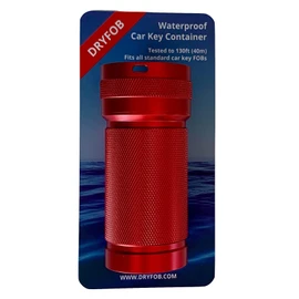 DRYFOB Waterproof Car Key FOB Container, Case, Holder - for Scuba Diving and Watersports. Rugged Aluminum. Rated to 130ft/1hr