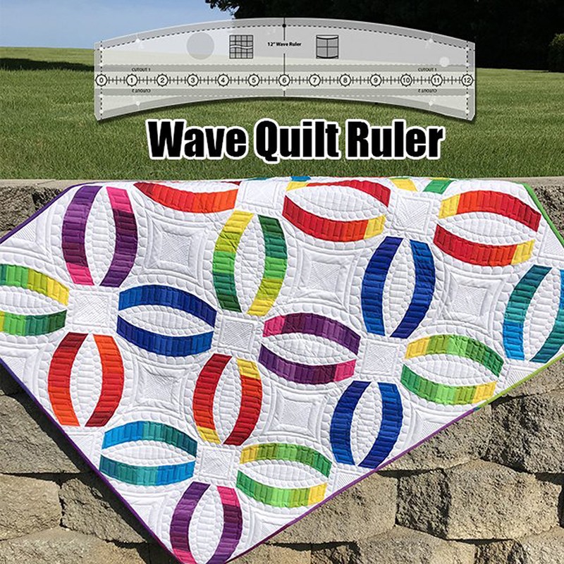 Wave Quilt Ruler Acrylic Waves Edge Ruler DIY Hand Patchwork