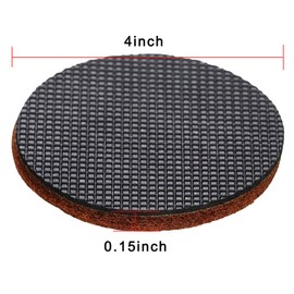 JJDD Black Anti Slip Furniture Pads 8 pcs 4" Rubber Feet-Furniture Floor Protectors Round Furniture Grippers Pads Self Adhesive Rubber Feet Furniture Pads for Keep in Place Furniture on Floor