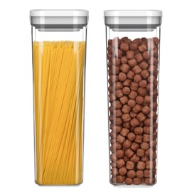 MR.SIGA Juego envases herméticos sin BPA apilables para pasta, paquete de 2                                                                           