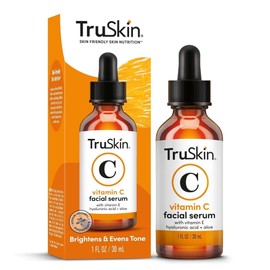 TruSkin Vitamin C Serum For Face – Anti Aging Face Serum with Vitamin C, Hyaluronic Acid, Vitamin E – Brightening Formula – Improve Appearance of Dark Spots, Tone, Fine Lines & Wrinkles, 1 Fl Oz