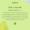 Method Gel Dish Soap Refill, Lime + Sea Salt Scent,