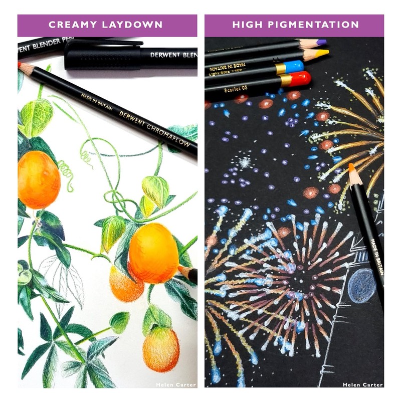 Derwent Derwent Oil-Based Colored Pencils Chromaflow 72-Color Set 2306014