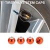 TUCKBOLD 4 Pcs Tire Valve Stem Caps Stylish 7x17mm Tyre