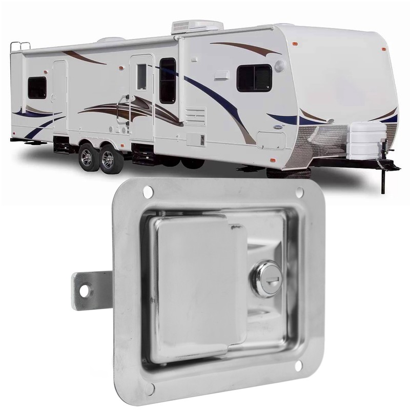 Toolbox Latch Flush Mount Locking Paddle Latch with 2 Keys