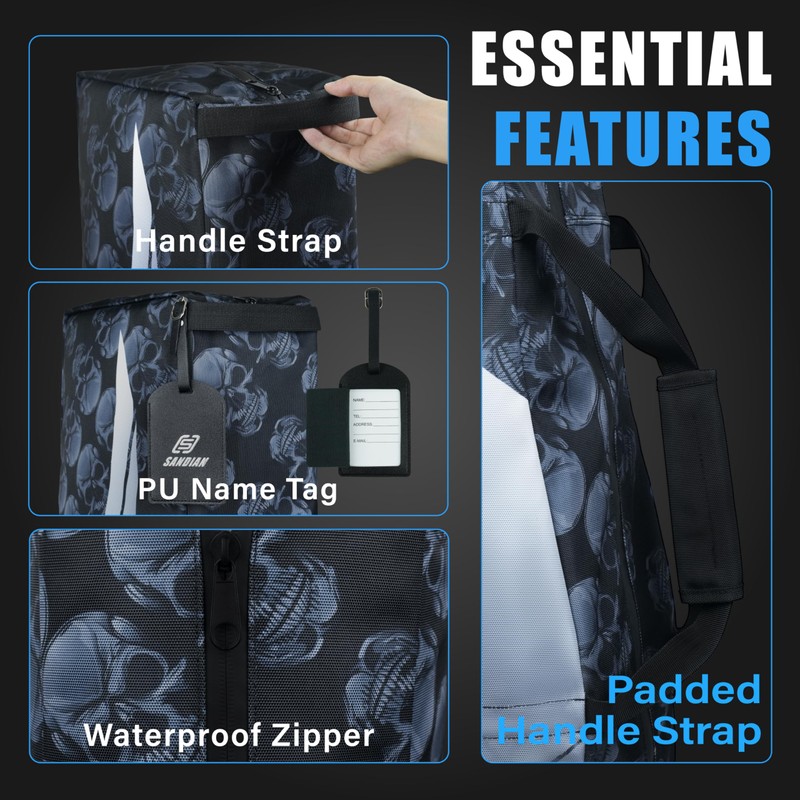 SANDIAN Golf Travel Bag Cover for Airlines Transit, Heavy-Duty Oxford