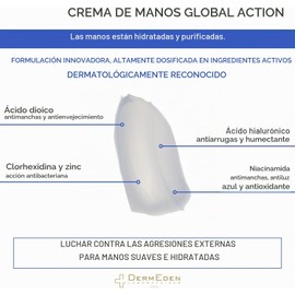 DERMEDEN - CREMA DE MANOS CON PROTOCOLO ESPECÍFICO 50 ML. ANTIMANCHAS MARRONES
