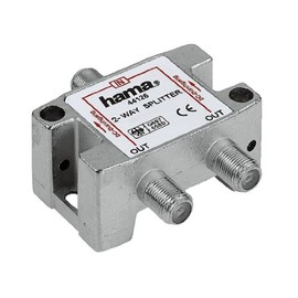 Hama SAT Splitter, 2 ports, fully shielded