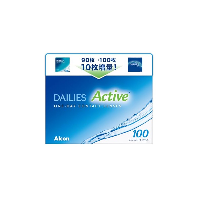 Alcon Daily Active, Pack of 100, Dailies Aqua Comfort Plus
