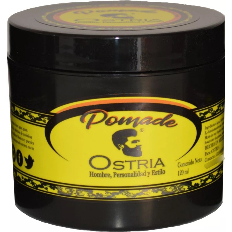 Ostria Pomada Para Cabello Fijación Media 3 Piezas De 120