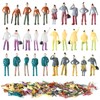 HO-SFSM Pack of 100 Mini Model Railway Figures, Small Figures