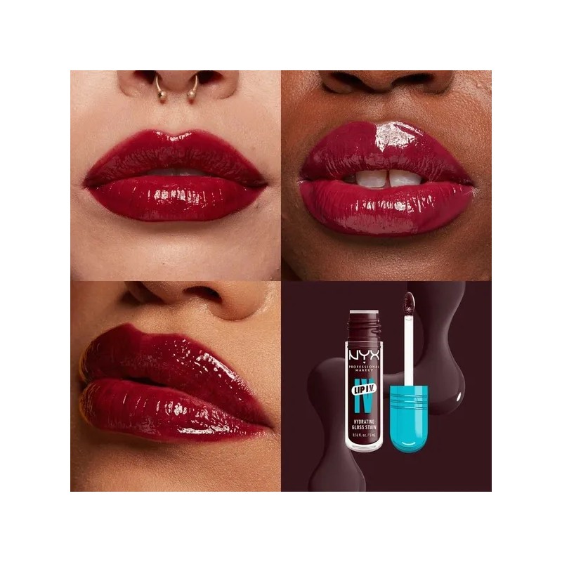 NYX PMU Lip IV, Gloss Serum Hidratante efecto tinta 5