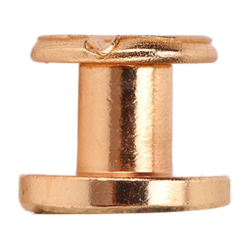 200 Set Book Binding Screw 9x6.5mm DIY Leather Electroplating Uniform