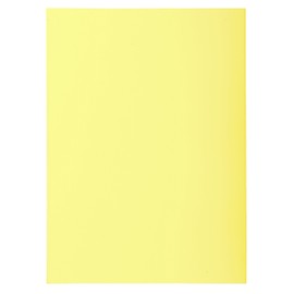Exacompta - Ref 850105E - Super Square Cut Folders - 22 x 31cm in Size, Suitable for Storing & Holding A4 Documents, 60gsm Material - Yellow (Pack of 100)