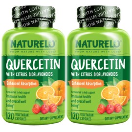 NATURELO Quercetin Citrus Bioflavonoid Complex with Enhanced Absorption - 120 Vegetarian Capsules (Pack of 2)