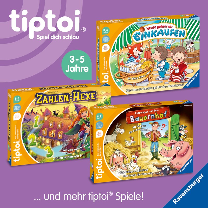 Ravensburger tiptoi Spiel 00119 - Heute gehen wir Einkaufen -
