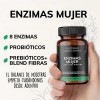 Enzimas digestivas con 2 probióticos y 2 prebióticos - fibras